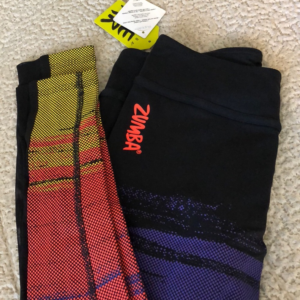 Zumba dancing at dusk panel leggings